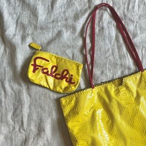 Carlos Falci snakeskin tote